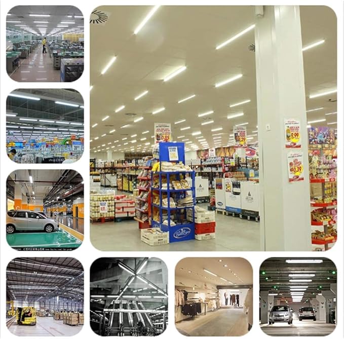 R17d 8FT LED Tube Light Bulbs 65W，270 Degree V Shaped LED Chip Bulbs,T8 6000K Cool White,Clear Cover,85V-265V, Dual-Ended Powered, Rotatable HO Base (Pack of 25)