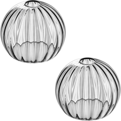 Clear Glass Shade,Replacement Globe & Cover for Lighting Fixture, 8" Diameter, Replacement with 1.65 Inch Fitter for Wall Lamps Chandeliers or Ceiling Light (1, 8Inch - Gray Glass)