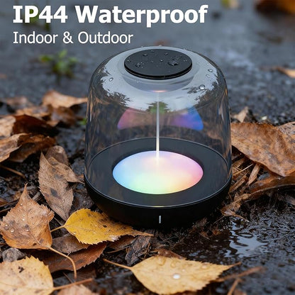 Touch Control Bedside Lamp, Portable Rechargeable Table Night Light with 5 Dynamic Effects & Dimmable 2700K Warm White/RGB Color Changing, IP44 Waterproof for Nursery, Camping, Decor