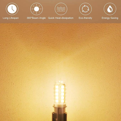 12V BA15S LED Bulb S8 SC 3W 300Lm 2700K Warm White,Bayonet Single Contact Base 1156 1141 P21W,AC/DC 12volt Landscape RV Camper Marine Boat Trailer Lighting-4 Pack