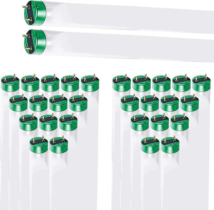 DYSMIO Case of 30 48 inch 32 Watts T8 High CRI Fluorescent Tube Light eco- Friendly Replacement Bulbs with Alto II Technology- 30 Pack, 6500K Daylight