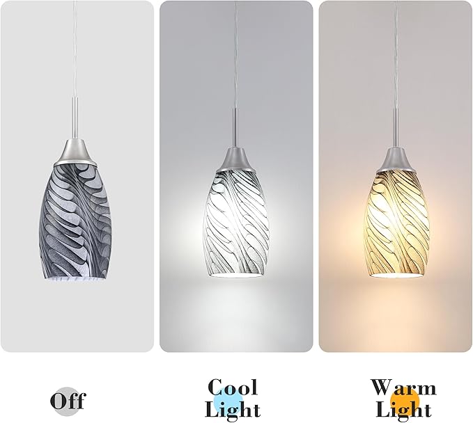 Black Gray Oval Glass Lamp Shade Only Art Marble Glass Light Shades for Kitchen Island pendant Lights Covers Light Fixture Replacement for Mini Pendant Ceiling Lights Chandelier 1pack