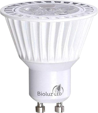 Bioluz LED 10 Pack GU10 LED Dimmable Bulbs - Commercial Grade Dimmable 3000K, 50W Halogen Replacement, 120V UL Listed Light Bulbs (Pack of 10)