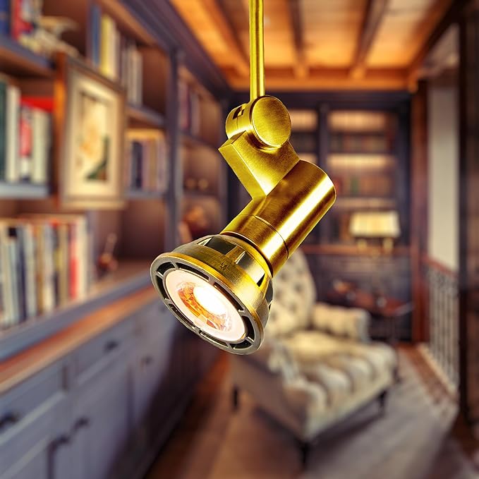SunLight2® Premium Edition | MR16 LED Bulb 7W | 12V AC | 3000K to 1800K Dim to Warm | CRI 97+ | 36° Beam Angle Spotlight | Aged Brass Finish | 4 Pack | Energy Efficient Flicker Free