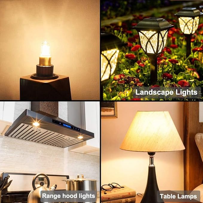 G4 Bulb, 20 Pack Halogen G4 12V 10W with G4 Bi-pin Base, High Output G4 Light Bulb 12V 150LM 3000Hrs Long Lifetime, G4 Dimmable, CRI100 & 2800K Warm White, G4 Halogen Bulb 10W for Cabinet Light Bulbs