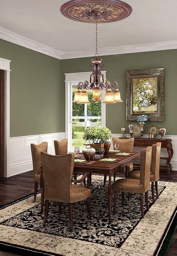 Livex Lighting 8575-63 Villa Verona 5 Light Verona Bronze Finish Chandelier with Aged Gold Leaf Accents and Rustic Art Glass