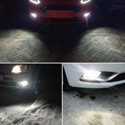 PHINLION PSX24W LED Fog Light Bulbs, 3000 Lumens Super Bright 3030 Chipsets 2504 12276 12V LED Bulb Replacement for Foglights or DRL, 6000K Xenon White