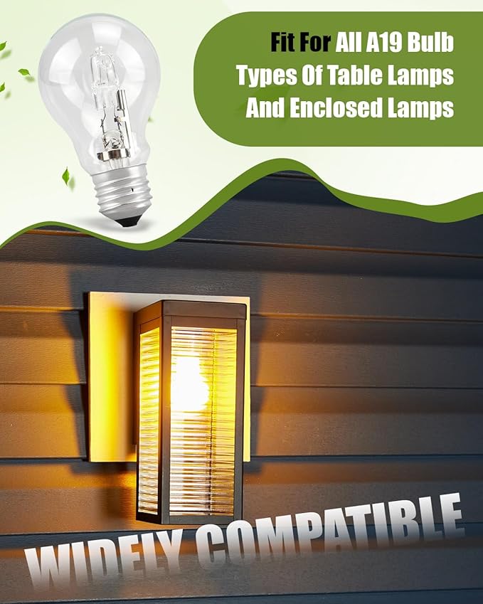 043168787963 78796 Light Bulb 43 Watt A19 Halogen Light 60 Watt Replacement, 6PCS