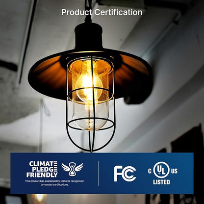 FLSNT 100W Equivalent LED Edison Bulbs, 12W Dimmable A21 LED Light Bulbs, 1600LM, 2700K Soft White, CRI90, E26 Base, 8 Pack