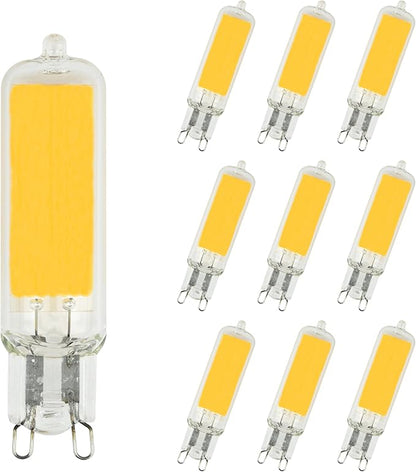 CLEANLIFE LED G9 LED Bulb - Pack of 10 G9 Bulbs - Bi Pin Base, 375 Lumens - Energy Efficient 4.5 Watt LED, 50W Halogen Equivalent (Soft White)