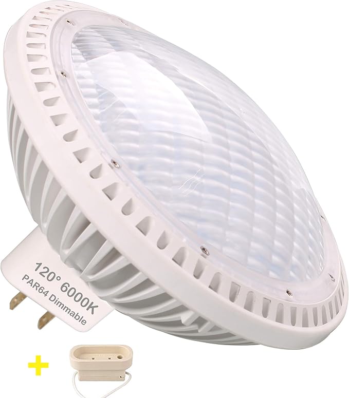 Par64 Bulb LED 40W Dimmable, 500Watt Halogen Equivalent, 6000K MFL Reflector Flood 120° Spot Light Bulb, AC120V GX16D Base Lamp, Daylight White (1 Pack)