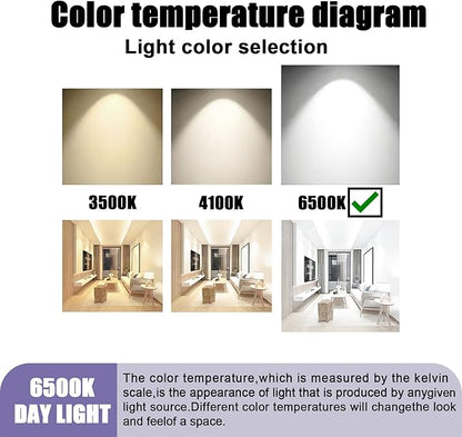 amgolibi T5 14W 6500K Fluorescent Tube, 22 Inches F14T5/865 Straight Fluorescent Bulb, F14T5/DL Fluorescent Lamp for Counter and Cabinet Fixture, Cool White 1350 Lumen G5 Cap