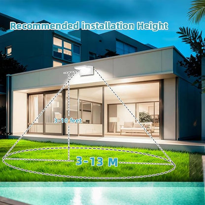 LED Wall Light Outdoor 40W White Flood Lights 350°Rotation Exterior Lighting Fixture Commercial Security 6000K Waterporof Porch Light 3 Pack