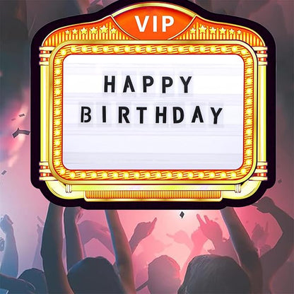 Bottle Service Sign, LED Letter Bottle Presenter, Club Signs for Bottle Service Color Change for Night Club Party Bar (b)