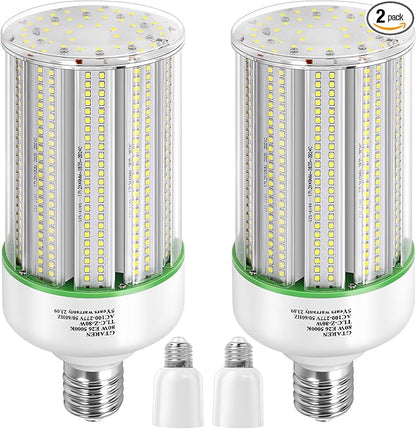 80W LED Corn Light Bulb 2pack,250 Watt Metal Halide HPS CFL HID lamp LED Replacement,5000K E39 Mogul Base,for Street and Area Lighting Bay Light Fixture Warehouse Workshop Garage Gyms