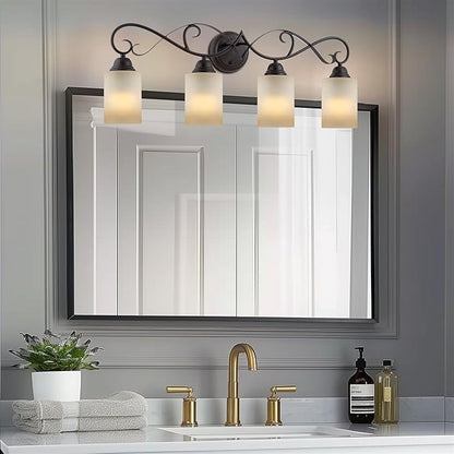 Kira Home Villa 5.5" Amber Glass Shades, Replacement Glass, 1.75" Fitter Size, 4" x 5.5", 3-Pack