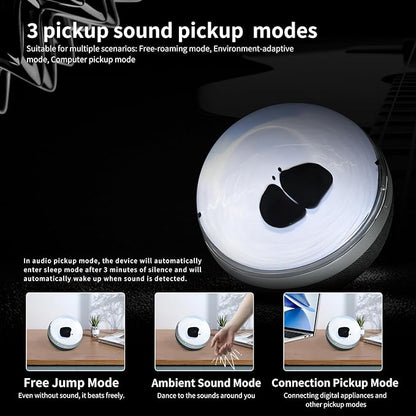 Liquid Motion Sound Visualizer Lamp, Compound-Venom Ferrofluid Desk Lamp, Dancing Ferrofluid with Music Rhythm, Desktop Decor with Back Light, Liquid Motion Lamp(Does Not Make Sound)