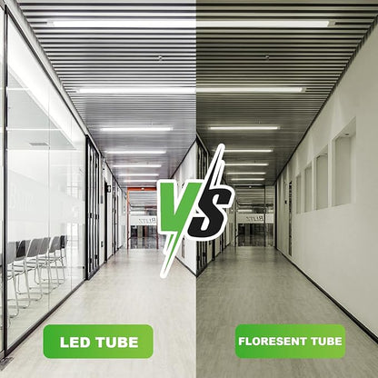 25-Pack T8 LED Tube Lights 4FT, 22W LED Bulbs 4 Foot Ballast Bypass, 4000K Daylight, Type B, G13, F32T8 Replacement for Fluorescent