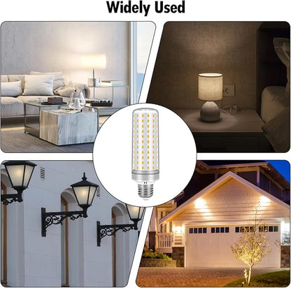 E26 LED Bulbs, 40W LED Light Bulbs Equivalent 400W, 3000K Sunset Color Warm Light, Not Dimmable, AC 85-265V, E26 Light Bulbs (4 Pack)