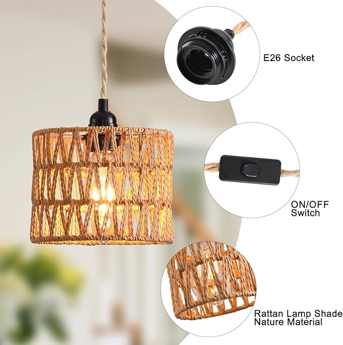 Farmhouse Pendant Lighting,Chandelier Industrial Pendant Light, Modern Kitchen Island Lights Fixtures Ceiling Hanging Dining Room Living Room