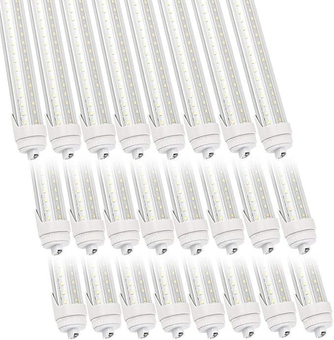 24 Pack 2FT T8 LED Tube Light Bulbs 20W 6000K Cool White with Ultra Bright Dual-Row LED for 2 Foot T10 T12 Fluorescent Replacement Rotatable R17d High Output Cap