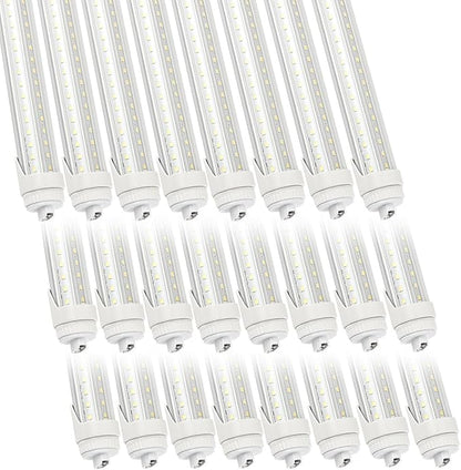 24 Pack 2FT T8 LED Tube Light Bulbs 20W 6000K Cool White with Ultra Bright Dual-Row LED for 2 Foot T10 T12 Fluorescent Replacement Rotatable R17d High Output Cap
