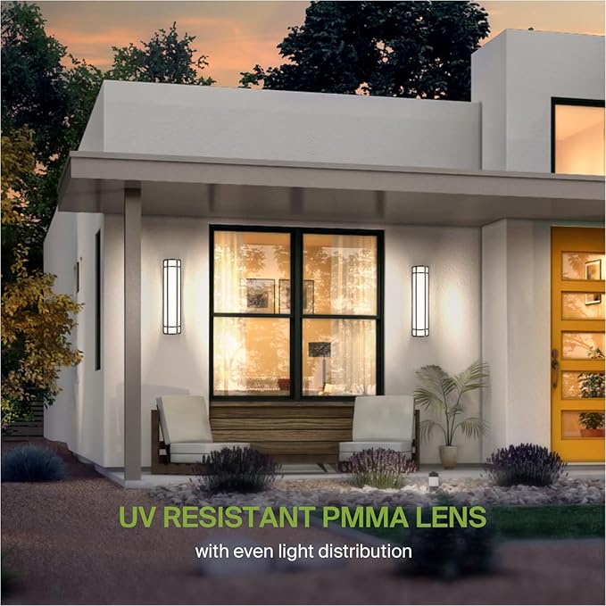 ASD LED 24" Half Cylinder Wall Light, Outdoor Patio Sconce | 3CCT, Stainless Steel, Waterproof, Energy Star, ETL Listed | 24W 1970LM 3000-5000K 100-277V | Exterior Lighting | Dark Bronze, 4 Pack