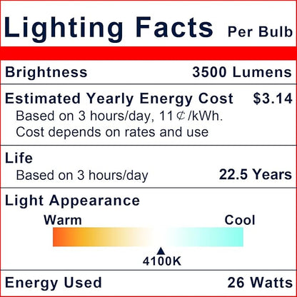 Explux 300 Watt Equivalent PAR38 LED Flood Light Bulbs, Ultra Bright 3500 Lumens, Dimmable, Full-Glass Outdoor Waterproof & Anti-Ageing, 4100K Cool White Spotlight, 4-Pack