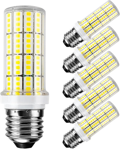 LED Light Bulb 200W Equivalent 2500 Lumen Super Bright 5000K Daylight White 20W Led Bulb E26/E27 Medium Base for Home Garage Warehouse Indoor Outdoor Led Corn Light Bulb Pack of 6
