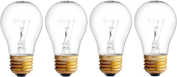 OCS Parts Hatco 02.30.265.00 Replacement Specialty Light Bulbs for Commercial Heat Warmers | 4-Pack | 40W 120V E26 PFTE Coated High Temp Shatter Resistant Specialty Consumer Lamps