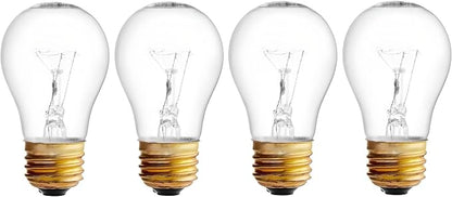 OCS Parts Hatco 02.30.265.00 Replacement Specialty Light Bulbs for Commercial Heat Warmers | 4-Pack | 40W 120V E26 PFTE Coated High Temp Shatter Resistant Specialty Consumer Lamps