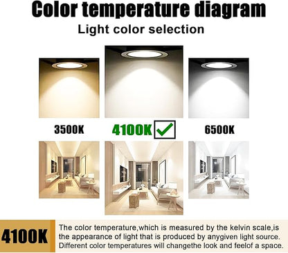 T12 48 Inches 40 Watt Fluorescent Tube, F40T12/841 Light Bulb, 4 Foot T12 Fluorescent Light Bulb, 4100K Cool White, F40T12/CW, 3250 Lumens, G13 Bi-Pin Base, 12 Pack