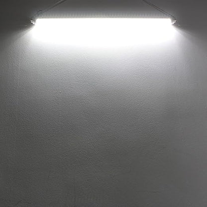 LightingWill LED T8 Light Tube 4FT, Daylight White 5000K, Dual-End Powered Ballast Bypass, 2000Lumen 18W (40W Equivalent Fluorescent Bulb Replacement), Clear Cover, AC85-265V Lighting Fixture, 4 Pack…