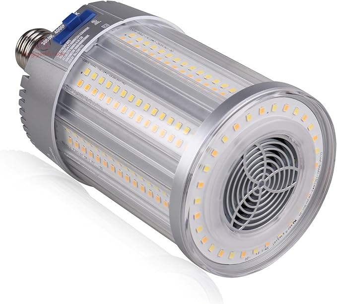 RuggedGrade Aries IV Series 50W LED Corn Bulb | 7,250 Lumens | 5000K Bright White | E39 Base | High Output Post Top or Area Lighting | DLC 5.1 Premium