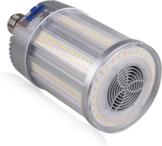 RuggedGrade Aries IV Series 50W LED Corn Bulb | 7,250 Lumens | 5000K Bright White | E39 Base | High Output Post Top or Area Lighting | DLC 5.1 Premium