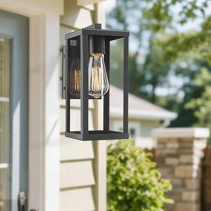 Outdoor Wall Lantern, Exterior Wall Mount Lights, Outdoor Wall Sconces, Wall Lighting Fixture (2 Pack)
