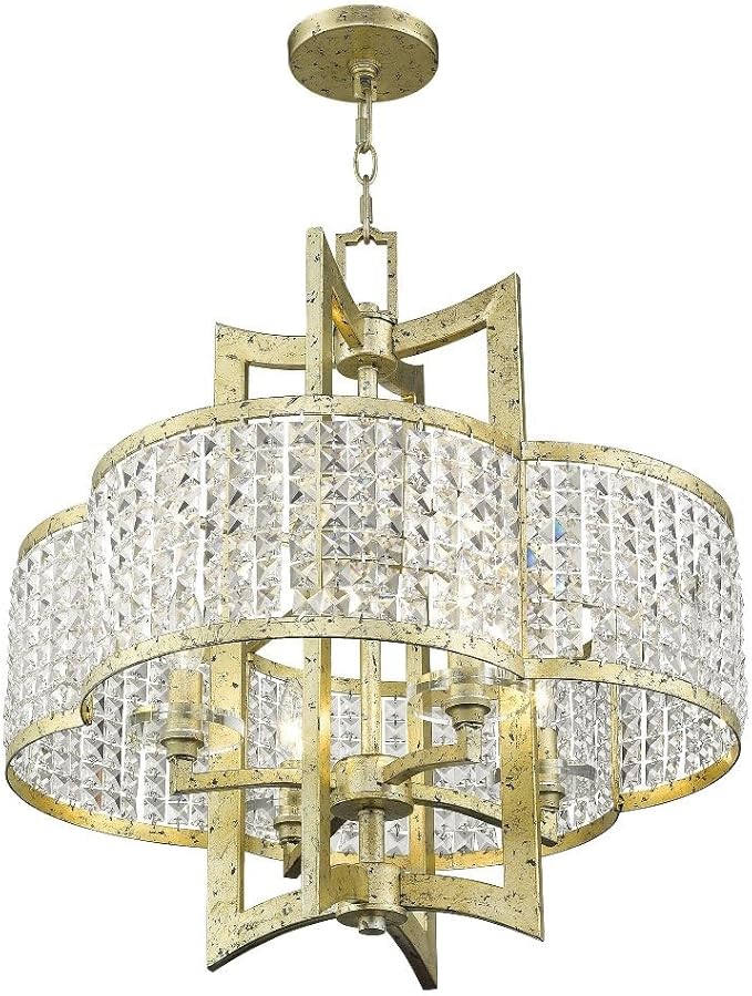 Livex Lighting 50575-91 Gramercy 4-Light Chandelier, Brushed Nickel