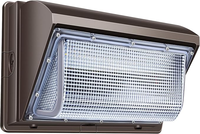 ledmo LED Wall Pack Lights 120W - 15600LM Switch Control 5000K Wall Mount Lighting Commercial and Industrial Outdoor Security Flood Lighting for Buildings,Warehouses, Parking Lots,Yard