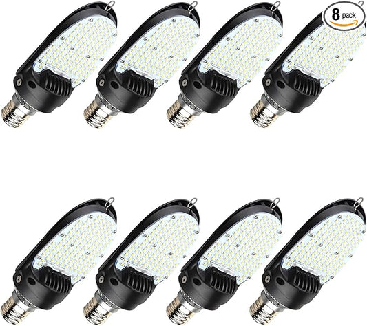 LED Shoebox Corn Retrofit Lamp, 75W/95W/115W Power Selectable, 5000K Shoebox Corn Bulb, Rotatable E39 Mogul Base, 500W MH Equivalent, LED Paddle Bulb for Parking Lot, Wall Pack, Flood Light Retrofit