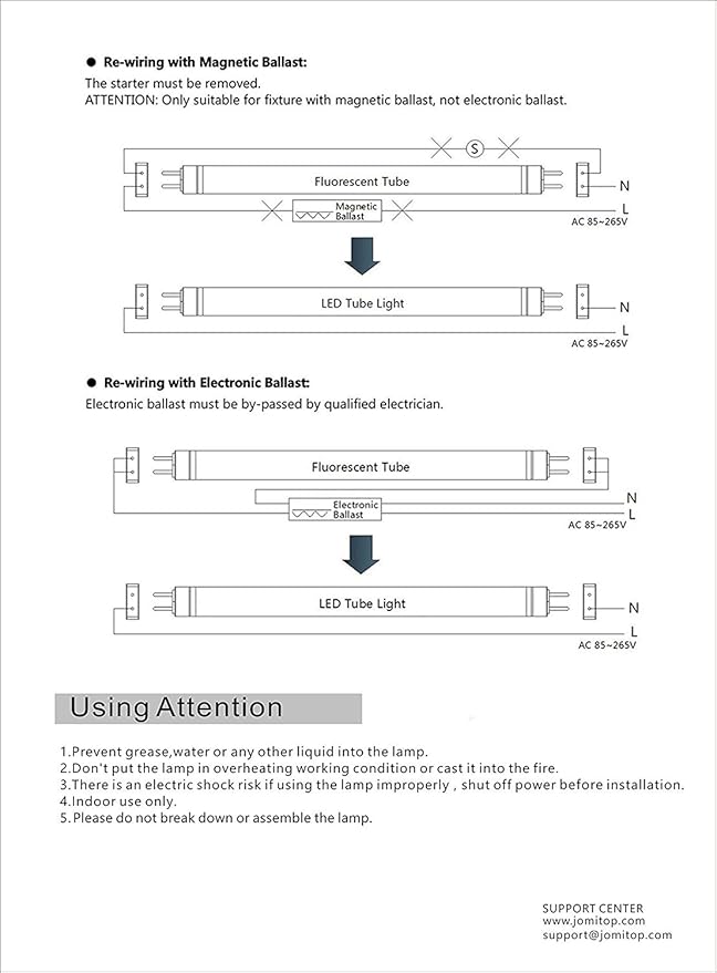 4FT T8 LED Tube Light Two Rows LED Chips, Ballast Bypass Required, 28W, 80W Replacement LED Bulb Lights, 3360 Lumens, Cold White 6000K, Dual-End Powered Clear Cover AC 85-265V Pack of 100