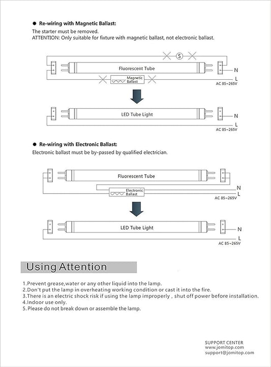 4FT T8 LED Tube Light Two Rows LED Chips, Ballast Bypass Required, 28W, 80W Replacement LED Bulb Lights, 3360 Lumens, Cold White 6000K, Dual-End Powered Clear Cover AC 85-265V Pack of 100