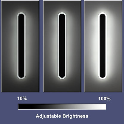 BONLICHT Black Outdoor Wall Light 1 Pack Long Outdoor Modern 5CCT Dimmable LED Linear Wall Sconce 40inch Waterproof IP65 LED Wall Mount Lighting Fixture for Doorway Porch Patio Stairway Garden House