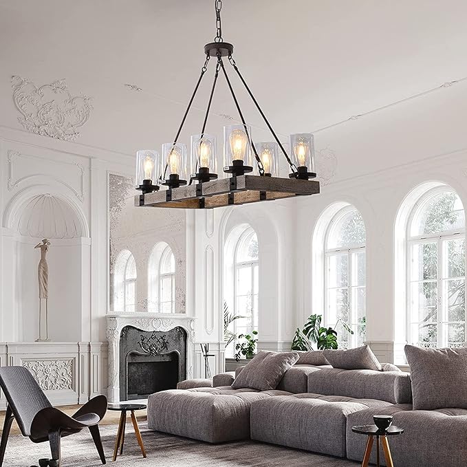 Clear Glass Shades Replacements 3-Pack Shade Cover Globes for Light Fixtures