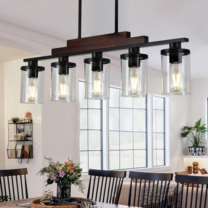 4 Pack Clear Glass Shade Replacements, Cylinder Glass Shades Lampshades Covers for light Fixtures Chandelier Vanity Wall Sconces Light Fixture