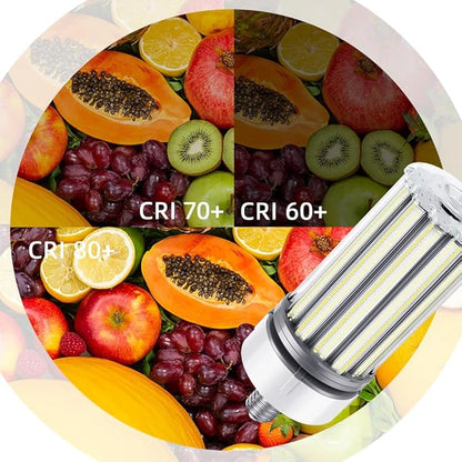 350W LED Corn Bulb 2 Pack, 1100W Equivalent, E39 Mogul Base Bulbs, 45,500 Lumen Replacement Metal Halide/HID/HPS Bulb,5000K Daylight for Garage Warehouse Factory Workshop