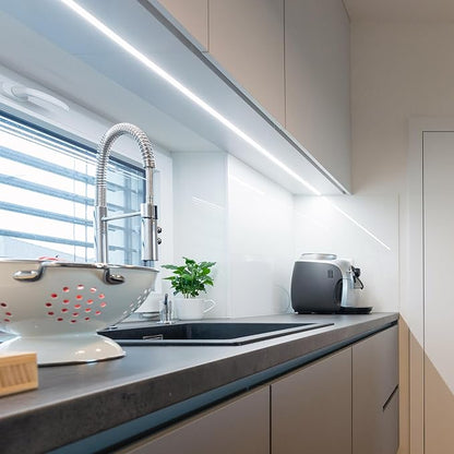 WAC Lighting T24-BS2-100-35WT, Basics 24VDC LED Tape Light 3500K 2.4W per Foot 100ft Reel Field Cuttable Every 2in Fully Dimmable Contractor Quality for Kitchens, Undercabinet, Task, and Cove Lighting