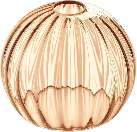 Clear Glass Shade,Replacement Globe & Cover for Lighting Fixture, 8" Diameter, Replacement with 1.65 Inch Fitter for Wall Lamps Chandeliers or Ceiling Light (1, 8Inch - Amber Glass)
