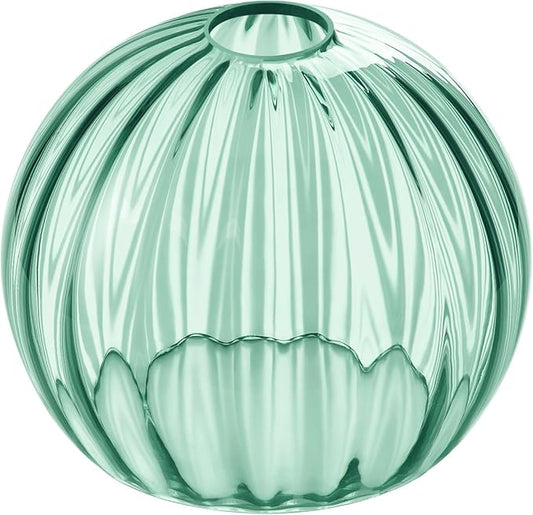 Clear Glass Shade,Replacement Globe & Cover for Lighting Fixture, 8" Diameter, Replacement with 1.65 Inch Fitter for Wall Lamps Chandeliers or Ceiling Light (1, 8Inch - Green Glass)