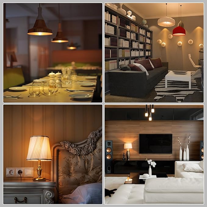 G25 LED Light Bulbs, Round Vanity Light Bulbs for Bathroom, 40W Equivalent, Soft White 2700K, E26 Base Globe Light Bulb, 600LM, Non-Dimmable, 20-Pack