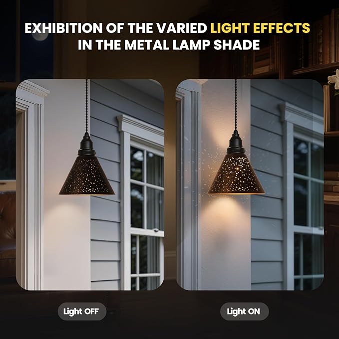 Trumpet Pendant Light Shade 2 Packs, Fits Bedroom Lving Room and Bathroom for Chandelier Shades 2.4×7.4×5.7"cover for Pendant Light Wall Sconces Series